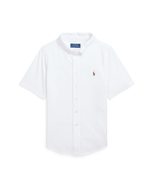 Boys' 8-20 Knit Oxford Shirt
