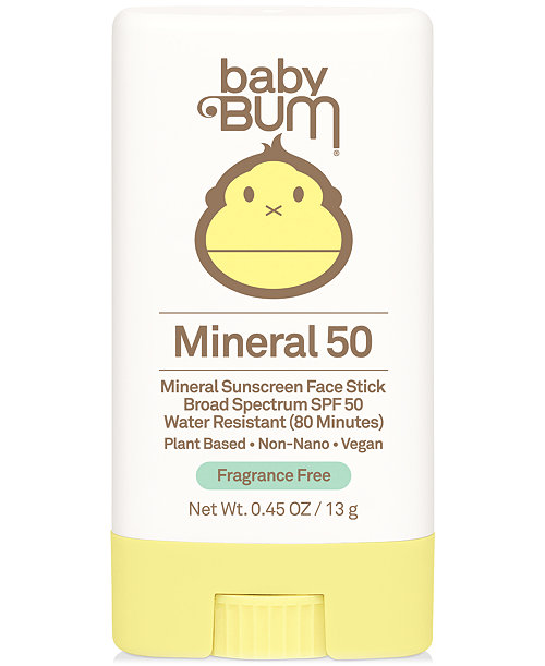 Baby Bum SPF 50 Mineral Sunscreen Face Stick, 0.45 oz.
