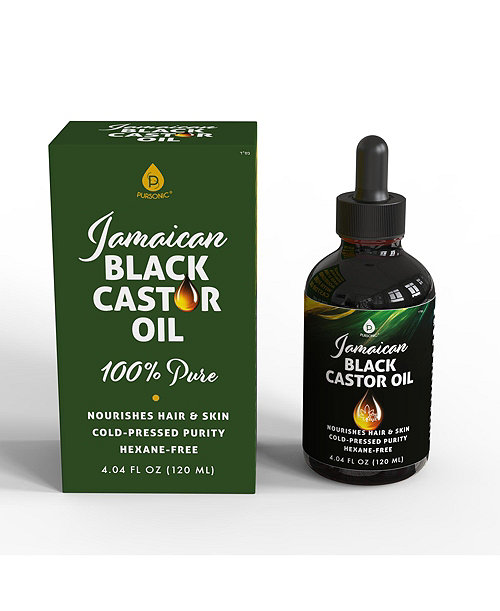 Jamaican   Castor Oil - 100% Pure, Cold-Pressed Nourishment for Hair & Skin