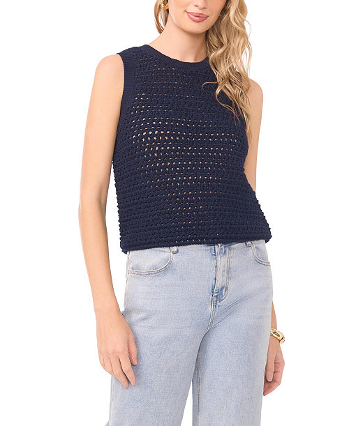 Women's Sleeveless Crew Neck Tank Top