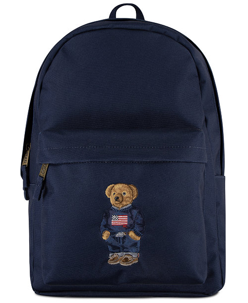 Boys' and Girls' Polo Bear Canvas Backpack
