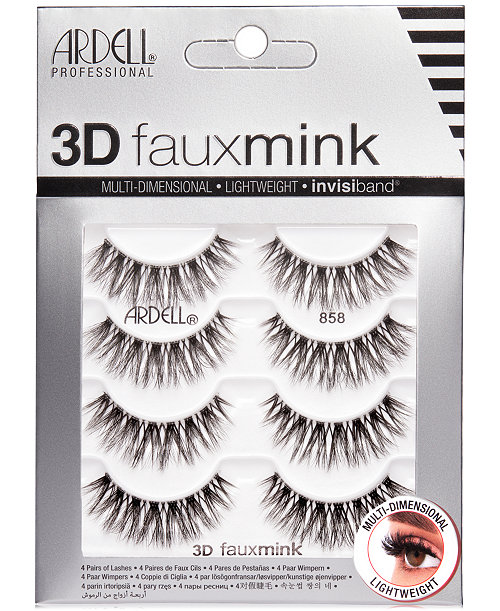 3D Faux Mink Lashes #858, 4-Pk.