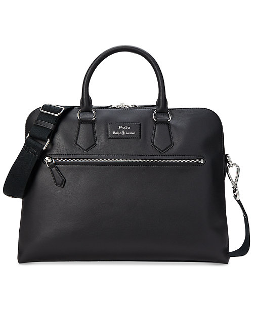 Men's Smooth Leather Commuter Bag