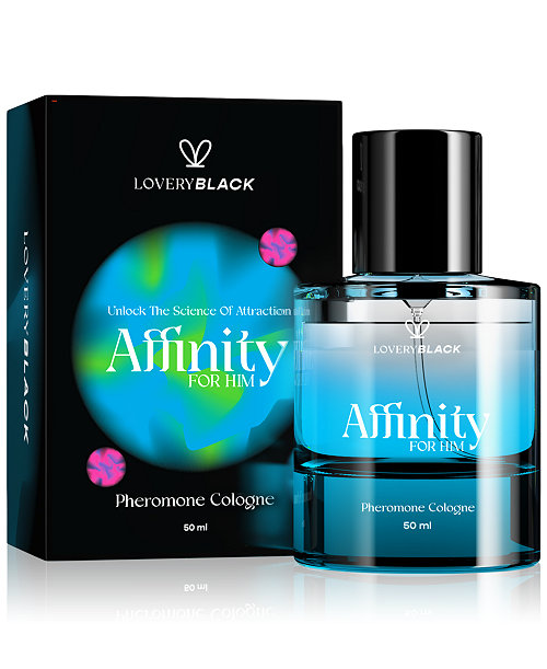 Black Affinity For Him Pheromone Cologne, 1.7 oz.