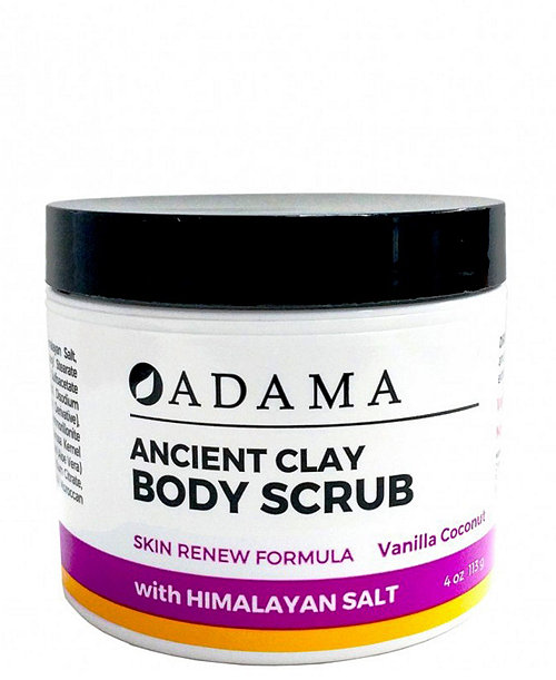 Body Scrub with Sea Salt, Vanilla Coconut, 4 oz