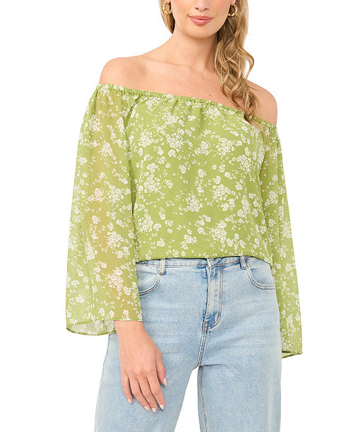 Women's Off The Shoulder Long-Sleeve Top