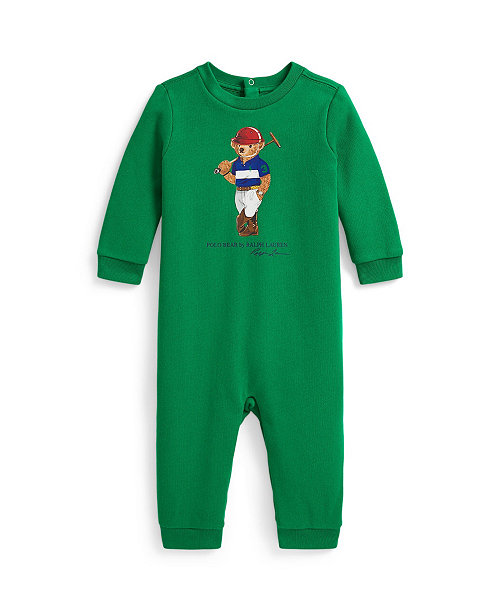 Baby Boys' Bear Print Long-Sleeve Coverall